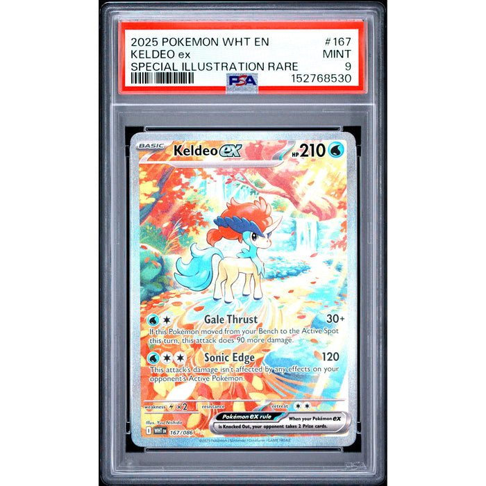 Pokémon TCG: Keldeo Ex #167 PSA 9-152768530