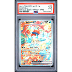 Pokémon TCG: Keldeo Ex #167 PSA 9 - White Flare