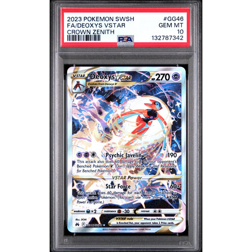 Pokémon TCG: Deoxys Vstar GG46 PSA 10 - Crown Zenith-132787342