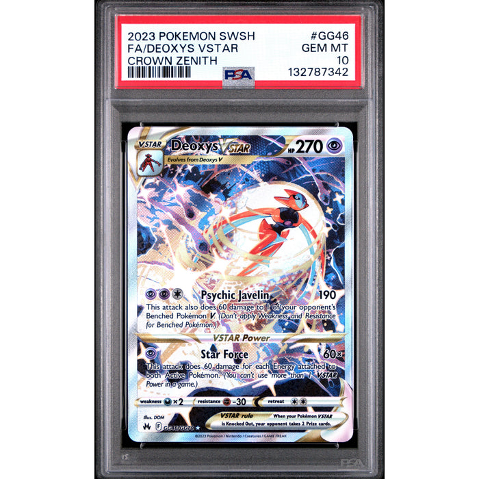 Pokémon TCG: Deoxys Vstar GG46 PSA 10 - Crown Zenith-132787342