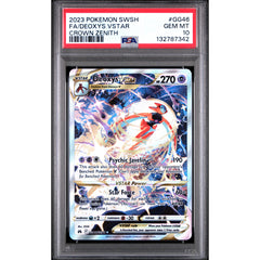 Pokémon TCG: Deoxys Vstar GG46 PSA 10 - Crown Zenith
