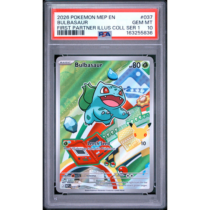 Pokémon TCG: Bulbasaur #037 PSA 10-163255836