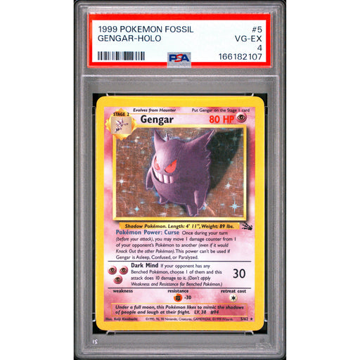 Pokémon TCG: Gengar Holo #5 PSA 4-166182107