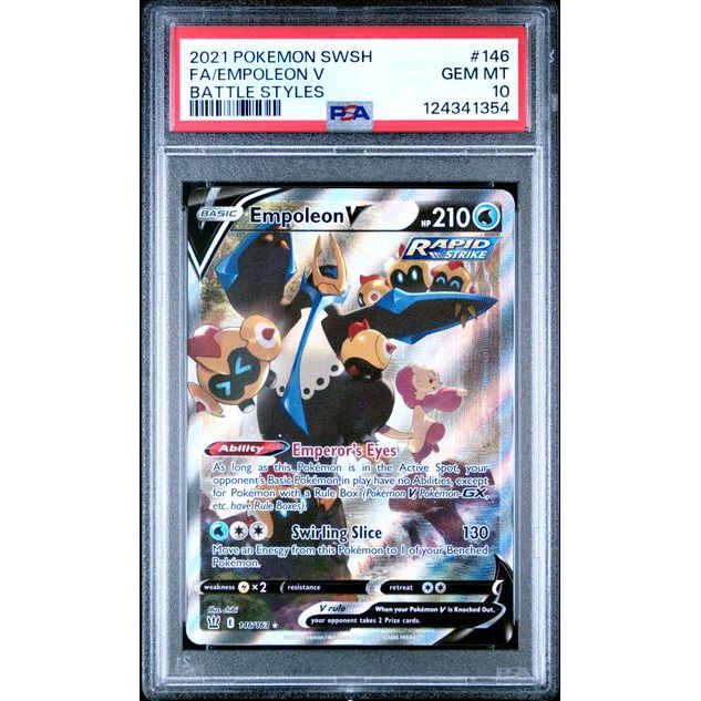 Pokémon TCG: Empoleon V #146 PSA 10 - Battle Styles