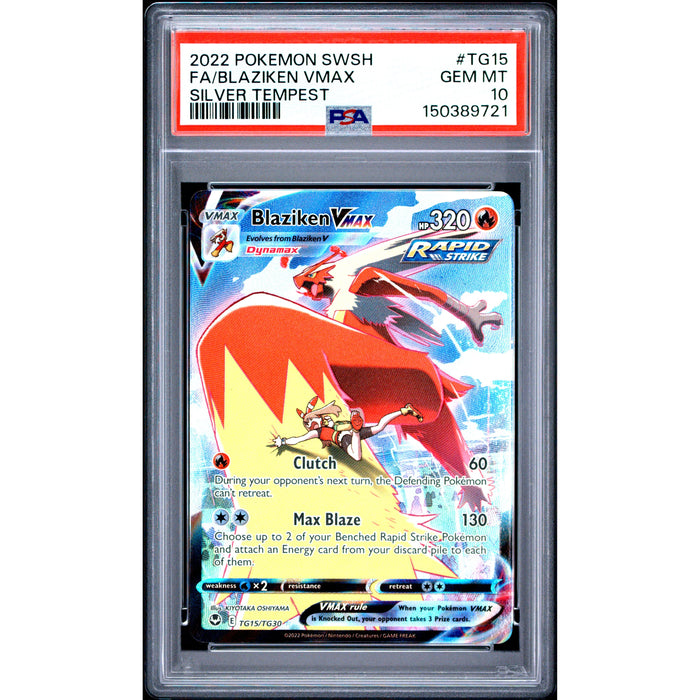 Pokémon TCG: Blaziken Vmax #TG15 PSA 10-150389721