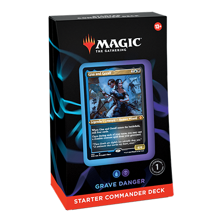 Boxed Magic: The Gathering - Starter Commander Deck featuring a Gisa and Geralf trading card on the front.