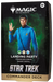 Box for Magic: The Gathering - Star Trek Commander Decks by Wizards of the Coast, showcasing Spock in a blue uniform giving the Vulcan salute. Features Landing Party and age 13+ icons—ideal for fans of Magic: The Gathering’s Star Trek Commander Decks.