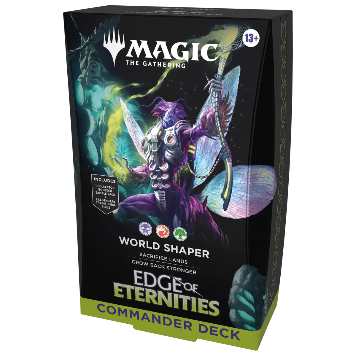 Two Magic: The Gathering - Edge of Eternities Commander Decks featuring sci-fi and fantasy artwork on their packaging.