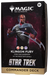 A Wizards of the Coast Magic: The Gathering – Star Trek Commander Decks box designed for ages 13 and up, showcasing a Klingon warrior with a batleth against a starry backdrop and featuring the Star Trek Universes Beyond branding.