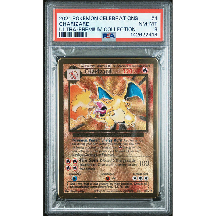 Pokémon TCG: Charizard #4 PSA 8-142622418