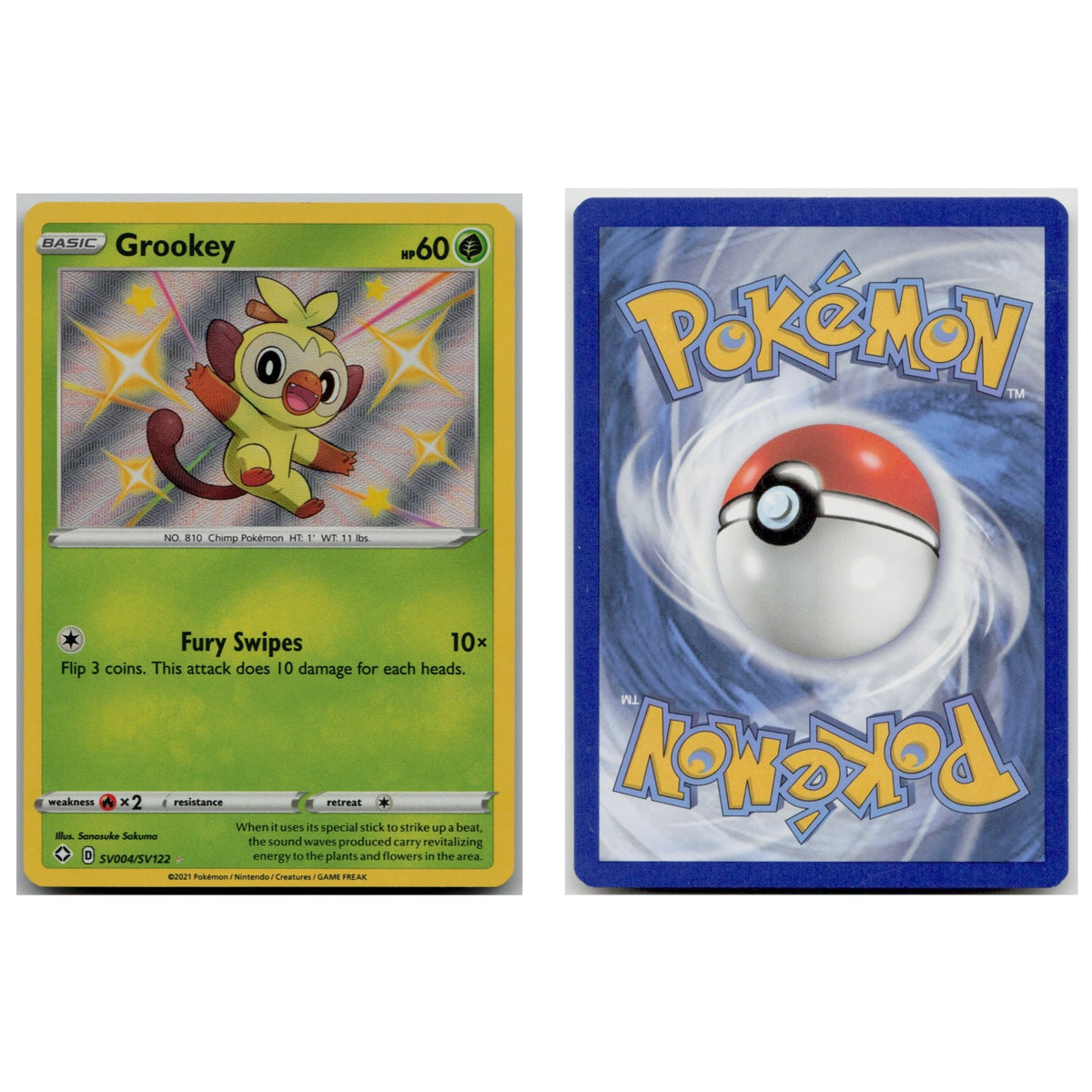 Pokémon TCG, Grookey (Shining Fates #SV4)