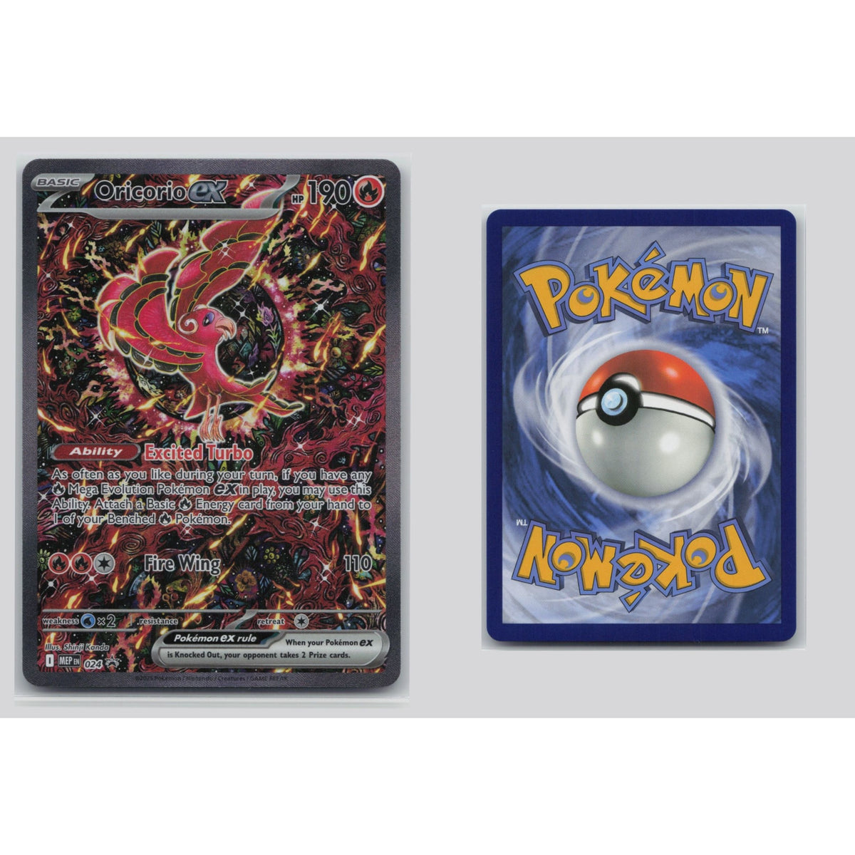 Pokémon TCG, Oricorio ex (MEP Black Star Promos #24)