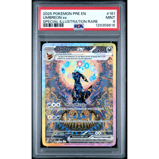 Pokémon TCG: Umbreon Ex 161 PSA 9 - Prismatic Evolutions