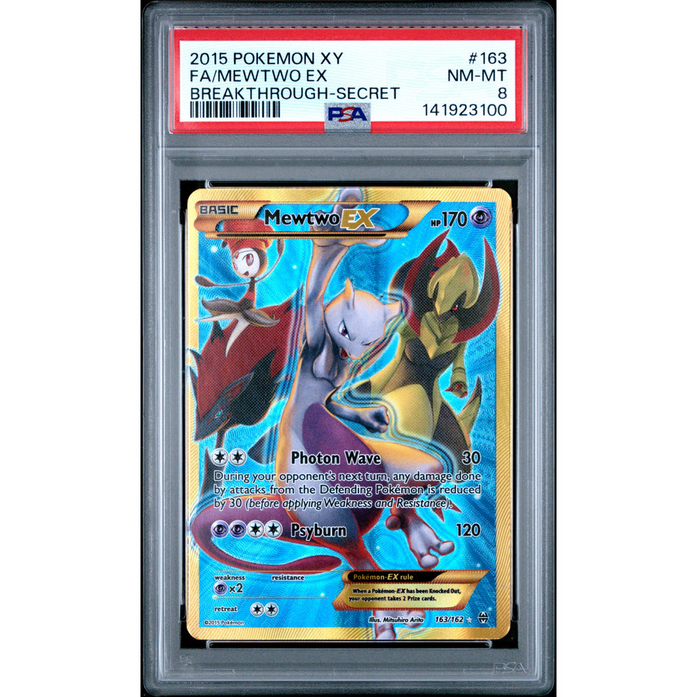 Pokémon TCG: Mewtwo Ex #163 PSA 8