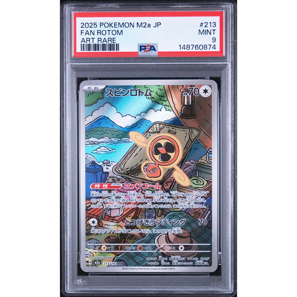 Pokémon TCG: Fan Rotom #213 PSA 9 - Japanese