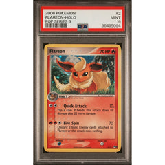 Pokémon TCG: Flareon Holo #2 PSA 9