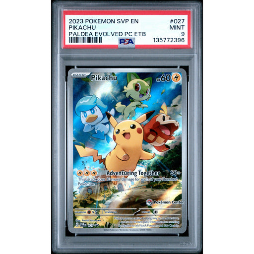 Pokémon TCG: Pikachu #027 PSA 9 - Pokemon Center-135772396