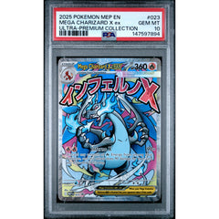Pokémon TCG: Mega Charizard X Ex #023 PSA 10 - Mega Evolution Promo