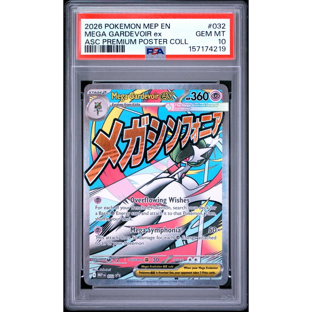 Pokémon TCG: Mega Gardevoir Ex #032 PSA 10 - Mega Evolution Promo