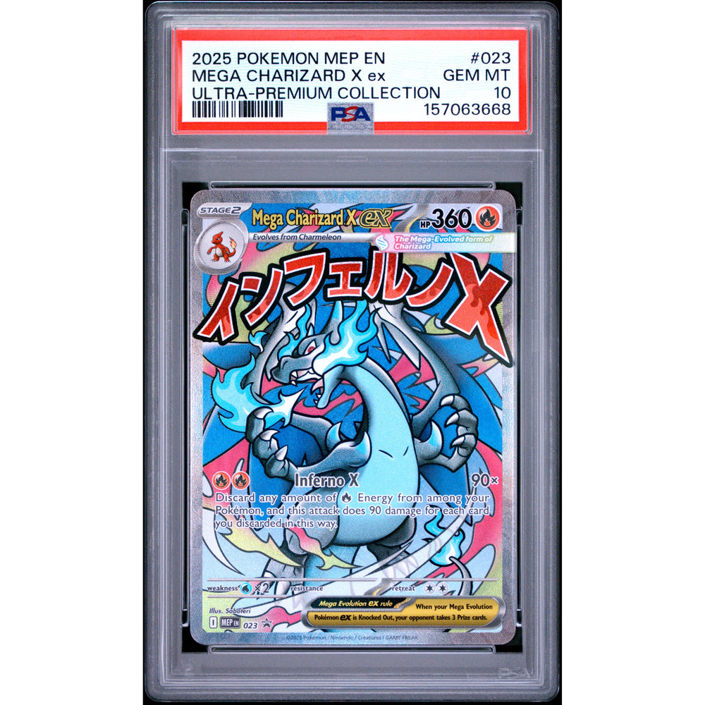 Pokémon TCG: Mega Charizard X Ex #023 PSA 10 - Mega Evolution Promo