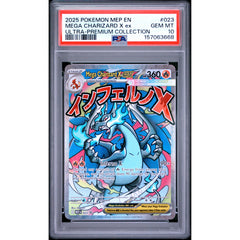 Pokémon TCG: Mega Charizard X Ex #023 PSA 10 - Mega Evolution Promo