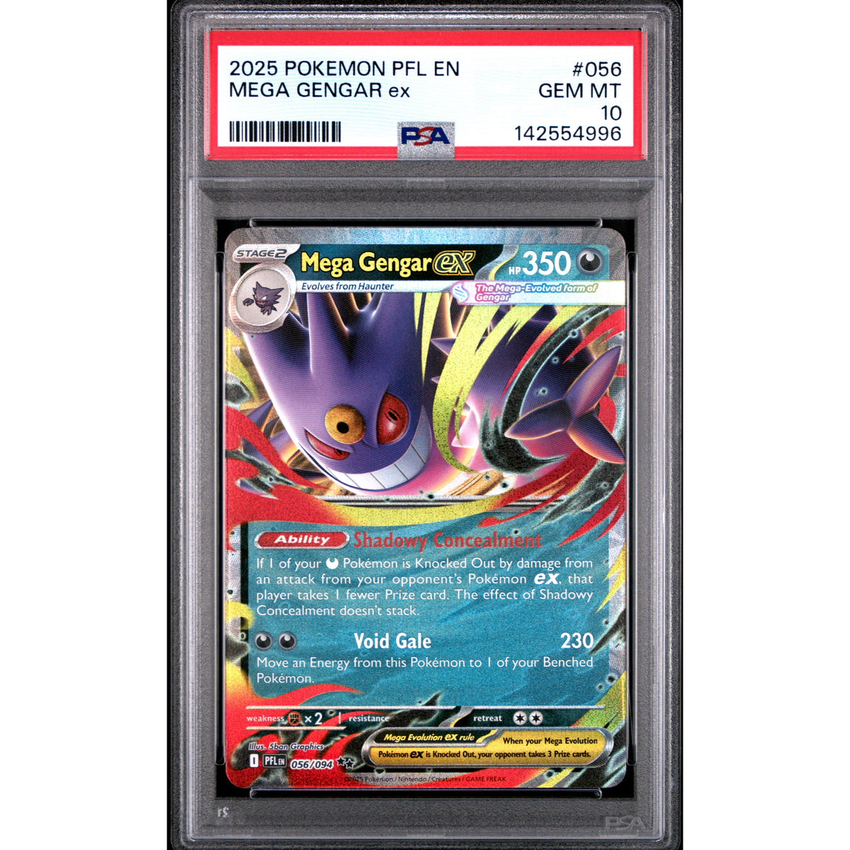 Pokémon TCG: Mega Gengar Ex #056 PSA 10-142554996