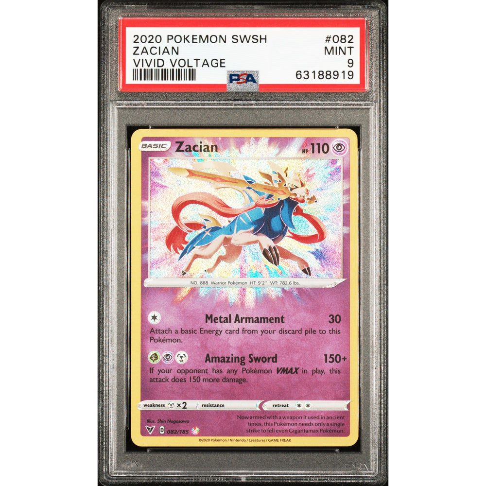 Pokémon TCG: Zacian #082 PSA 9