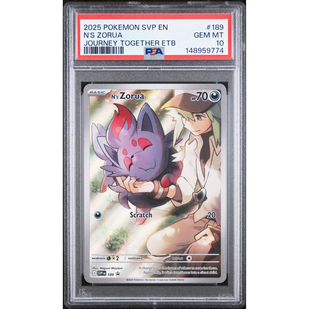 Pokémon TCG: N:s Zorua #189 PSA 10 - Scarlet & Violet promos