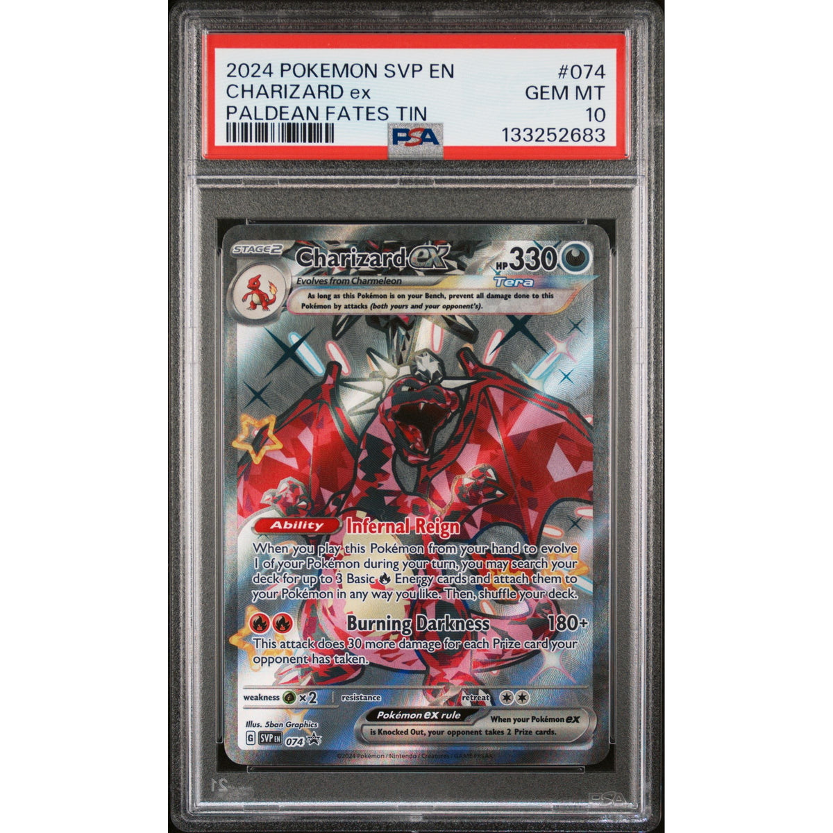Pokémon TCG: Charizard Ex #074 PSA 10-133252683