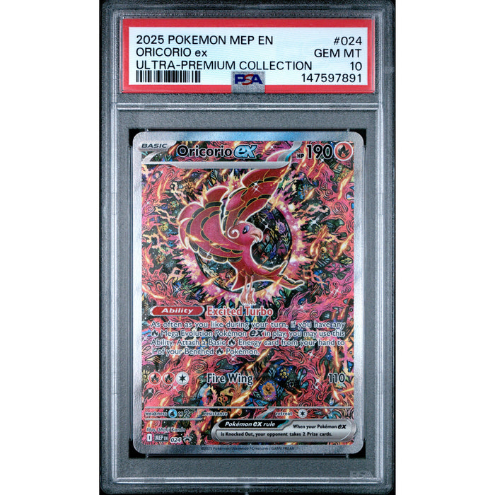 Pokémon TCG: Oricorio Ex #024 PSA 10 - Mega Evolution Promo-147597891