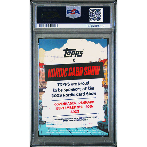 2023 Topps X Nordic Cardshow PSA 9-143608922 (back)