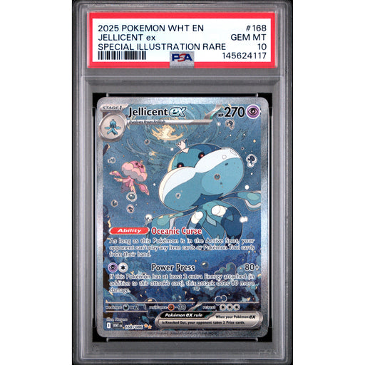 Pokémon TCG: Jellicent Ex #168 PSA 10 - White Flare-145624117
