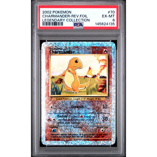 Pokémon TCG: Charmander #70 PSA 6 Reverse Holo - Legendary Collection-145624135