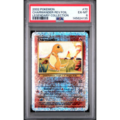 Pokémon TCG: Charmander #70 PSA 6 Reverse Holo - Legendary Collection