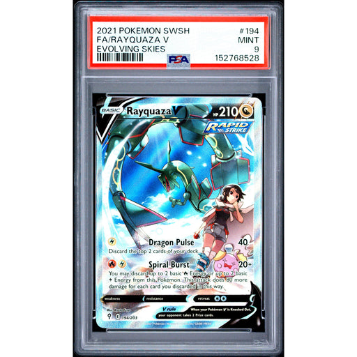 Pokémon TCG: Rayquaza V #194 PSA 9-152768528