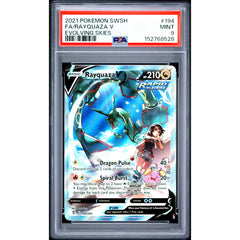 Pokémon TCG: Rayquaza V #194 PSA 9 - Evolving Skies