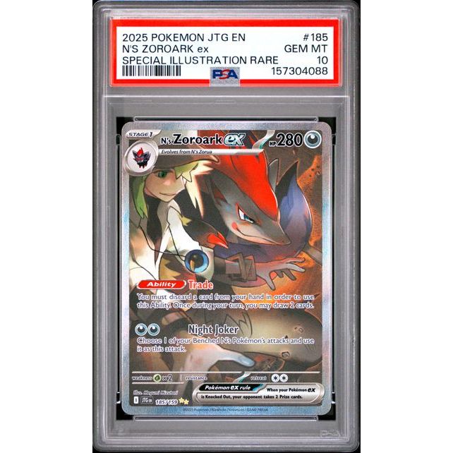 Pokémon TCG: N's Zoroark Ex #185 PSA 10 - Journey Together