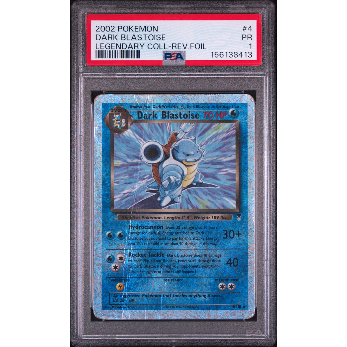 Pokémon TCG: Dark Blastoise #4 PSA 1-156138413