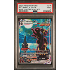 Pokémon TCG: Umbreon Vmax #215 PSA 9 - Evolving Skies