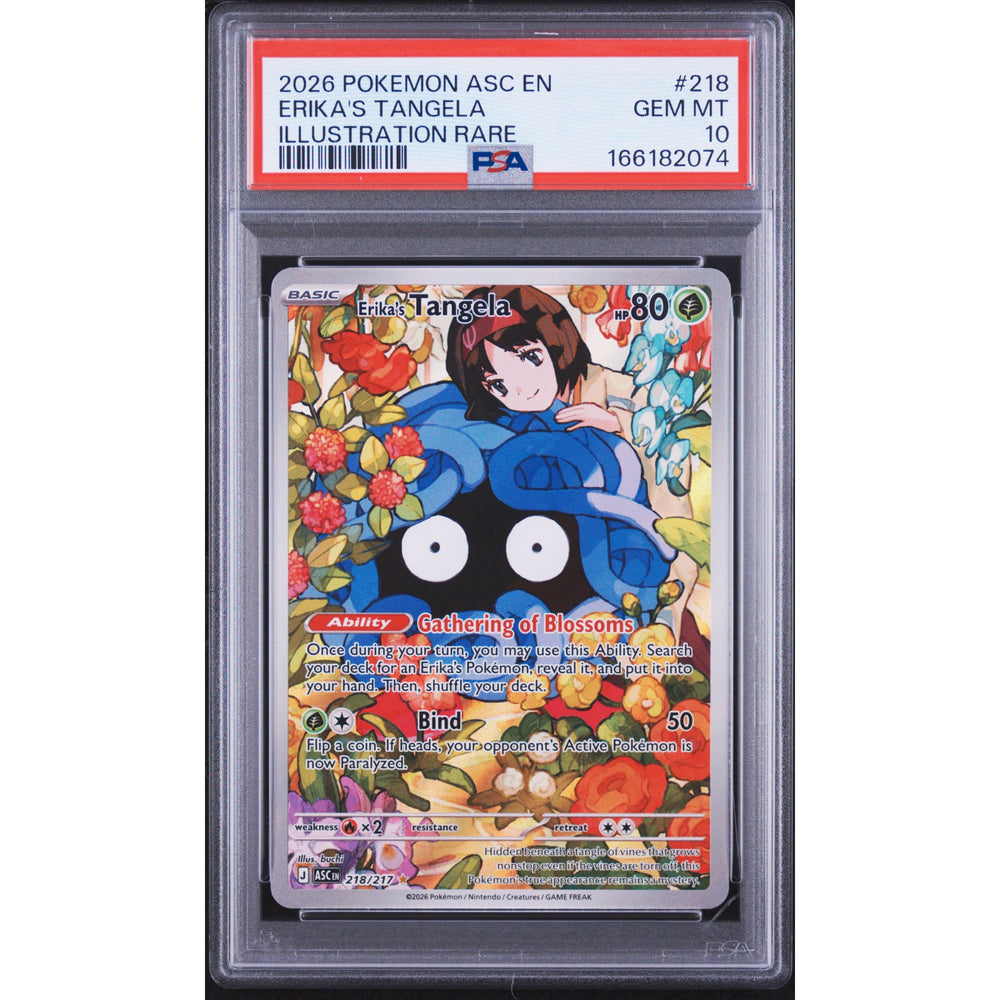 Pokémon TCG: Erika's Tangela #218 PSA 10 - Ascended Heroes