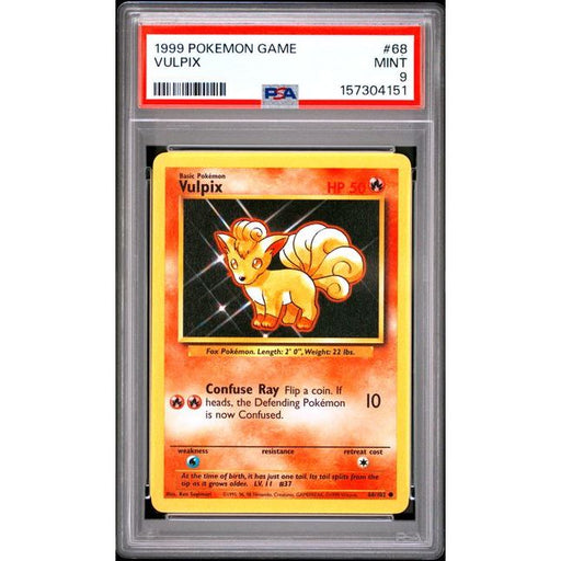 Pokémon TCG: Vulpix #68 PSA 9-157304151