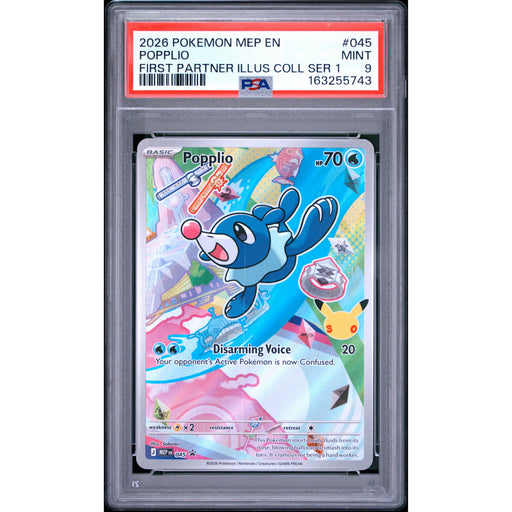 Pokémon TCG: Popplio #045 PSA 9-163255743