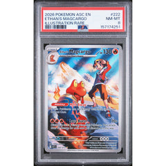 Pokémon TCG: Ethan's Magcargo #222 PSA 8 - Ascended Heroes