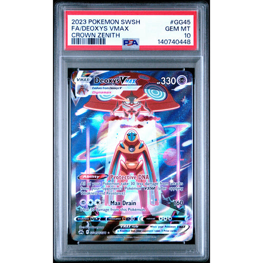 Pokémon TCG: Deoxys Vmax GG45 PSA 10 - Crown Zenith-140740448