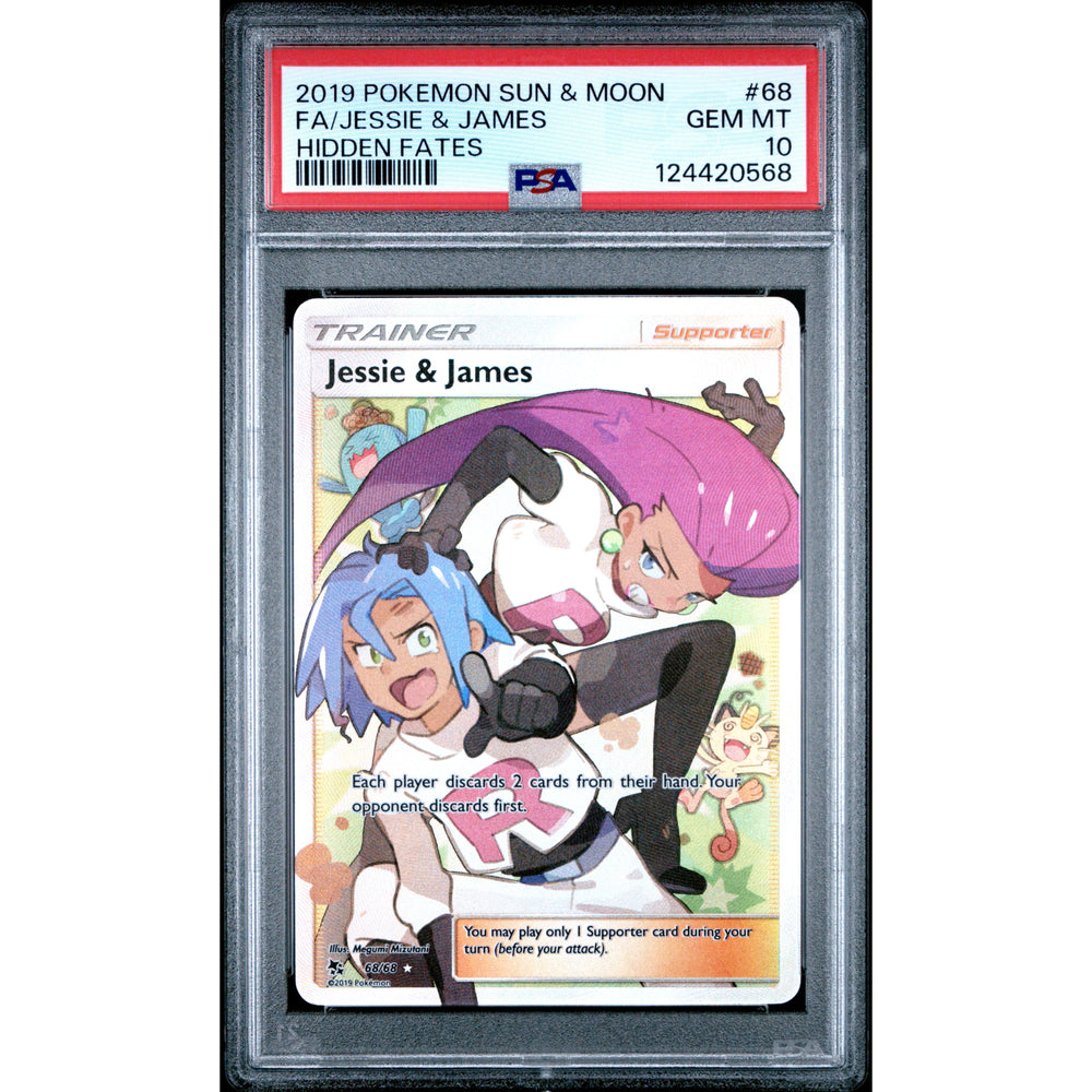 Pokémon TCG: Jessie & James #68 PSA 10 - Hidden Fates