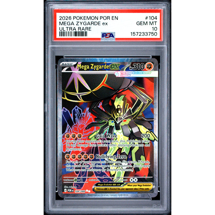 Pokémon TCG: Mega Zygarde Ex #104 PSA 10-157233750