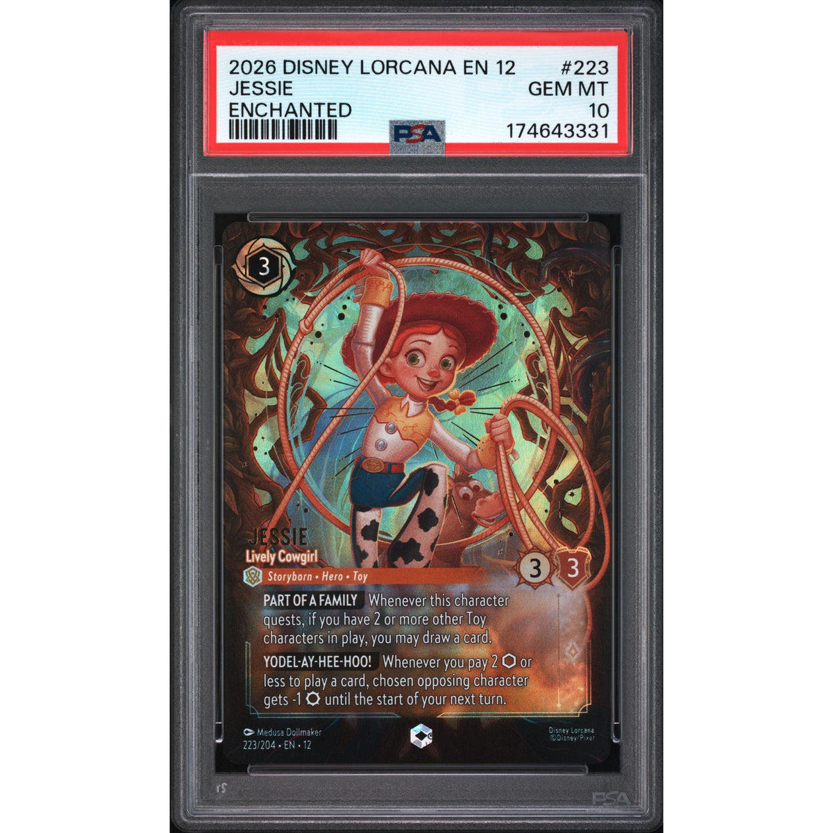 Lorcana: Jessie #223 PSA 10-174643331