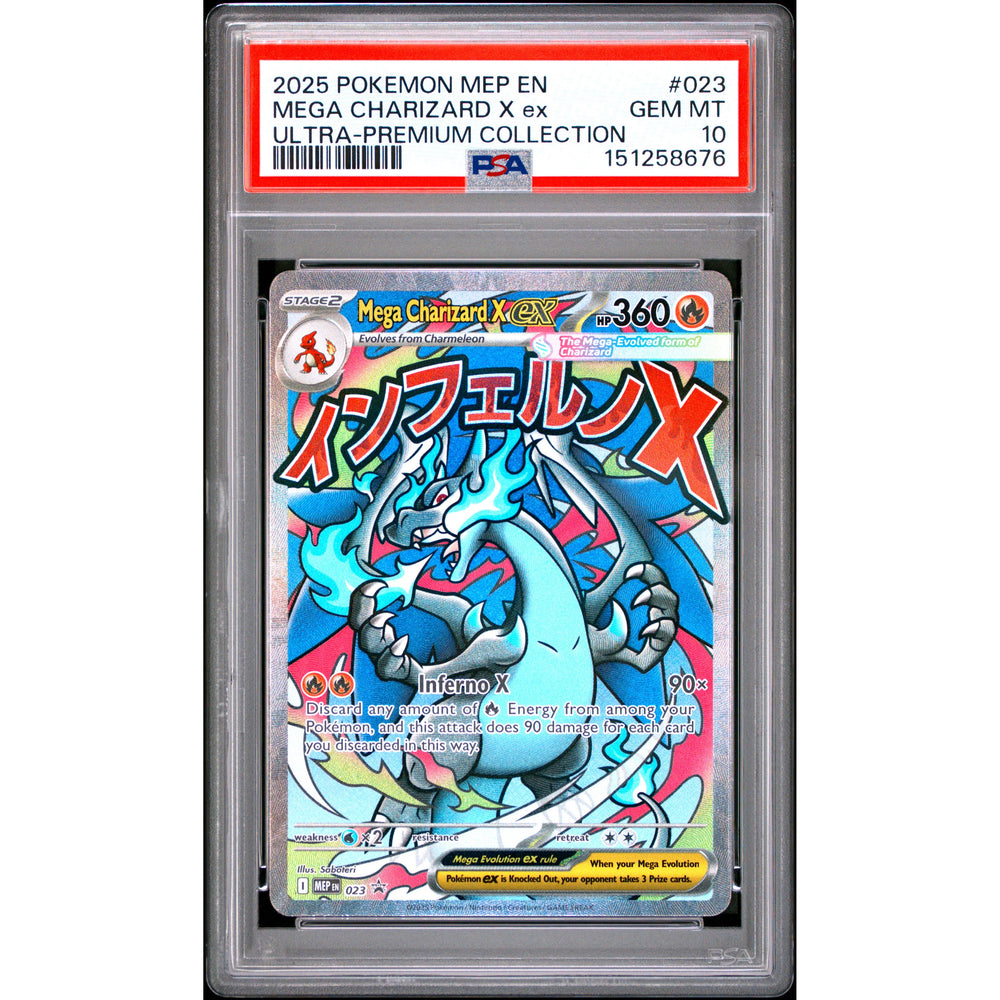 Pokémon TCG: Mega Charizard X Ex #023 PSA 10