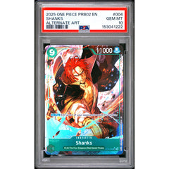 One Piece TCG: Shanks #004 PSA 10