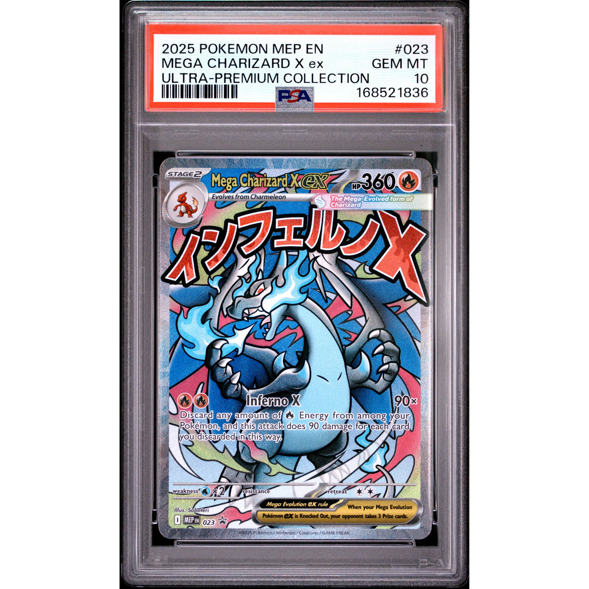 Pokémon TCG: Mega Charizard X Ex #023 PSA 10-168521836